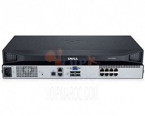 Dell DAV2216 16-port analog,upgradeable to digital KVM switch 2 Local users, 1power supply 450-ADZZ